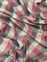 "Classic Red and Beige Checkered Scarf, Soft Winter Wrap for Men and Women by The Amritsar Store"