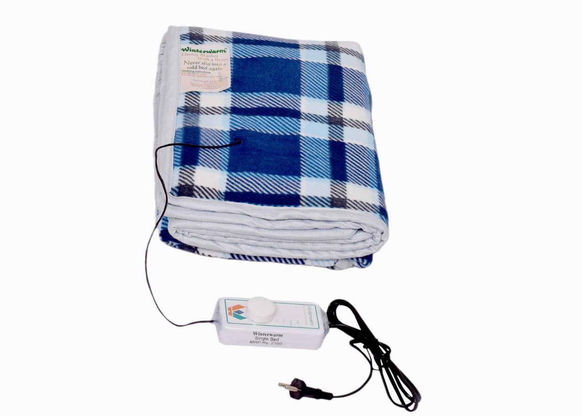 Winter Warm Electric Under Blanket Single Bed (30 x 60 inch) Auto Cut, Waterproof - The Amritsar Store