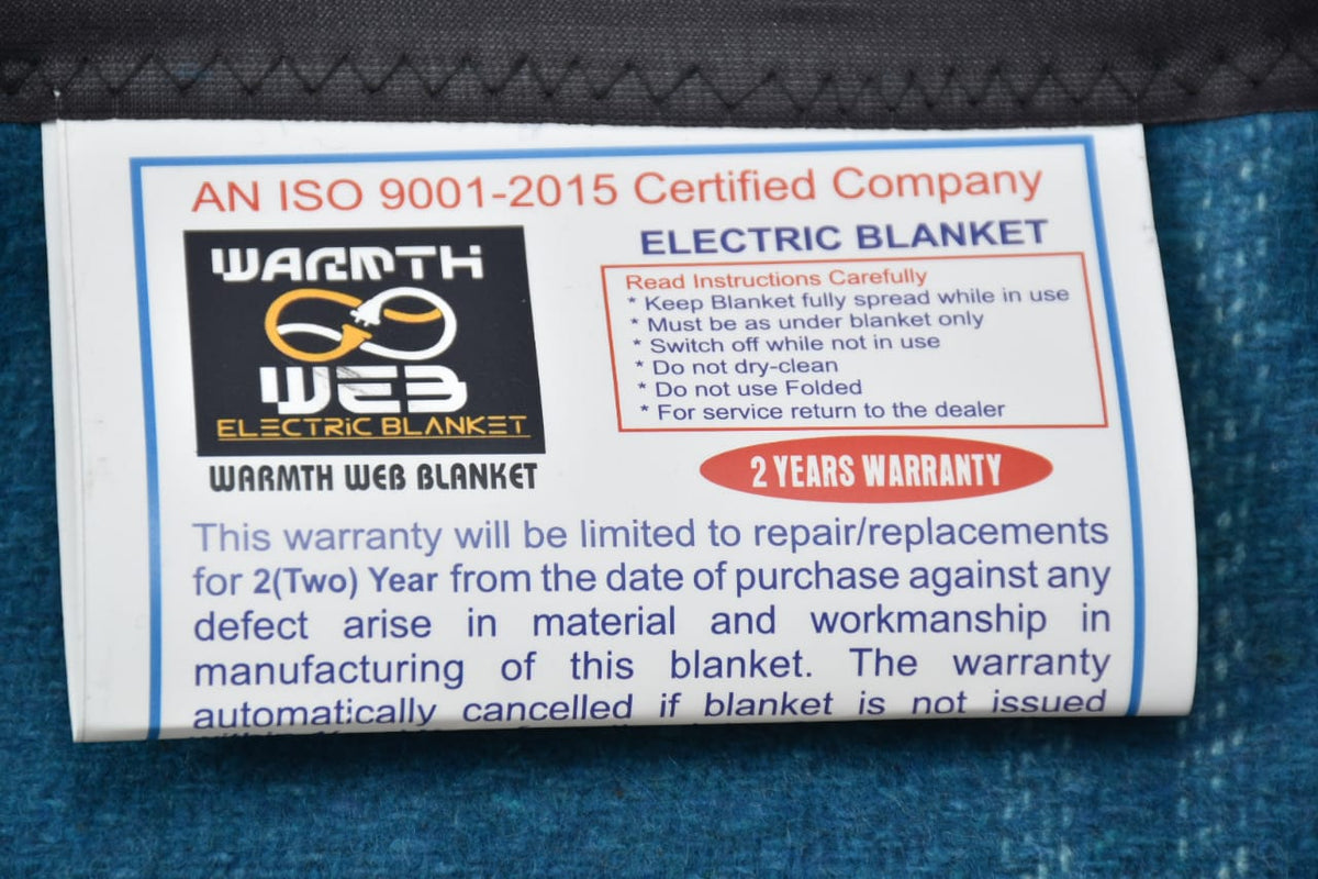 Warmth Web Electric Under Blanket Single Bed (2 Yrs Warranty) - The Amritsar Store