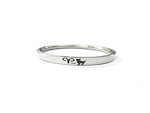 Stainless Steel Sun Sign Unisex Punjabi Kada with engraved zodiac symbol by The Amritsar Store, sleek silver finish bracelet for men and women
