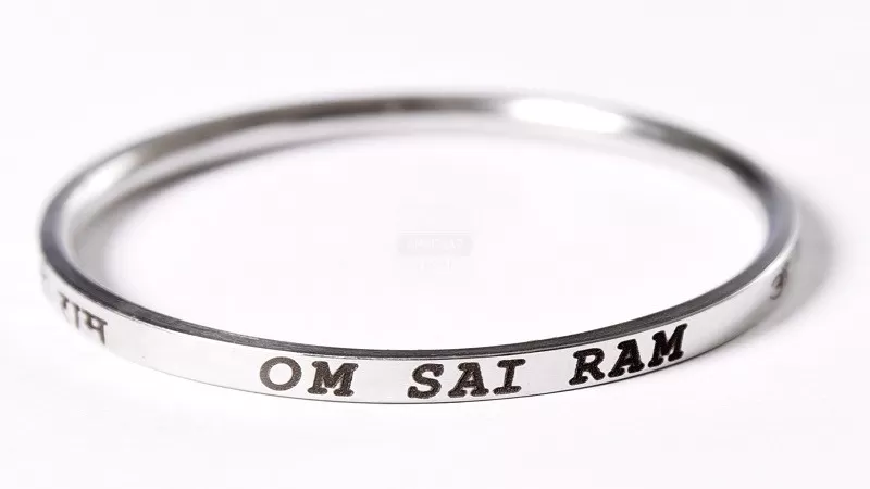 Om & Sai Bracelet in silver