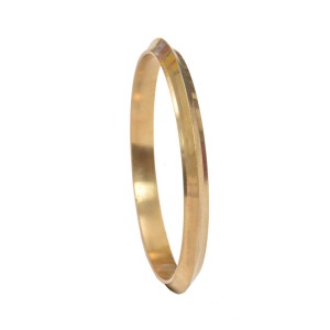 Pure Punjabi Brass Kada for Men with Edges By The Amritsar Store