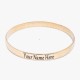 CUSTOMIZED Mens Kada Brass, Laser Marked with Custom & Personal Message by The Amritsar Store 