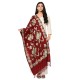 Wedding Kashmir Multicolored Embroidery Pure Wool Shawl With Subtle Colors of Thread Work