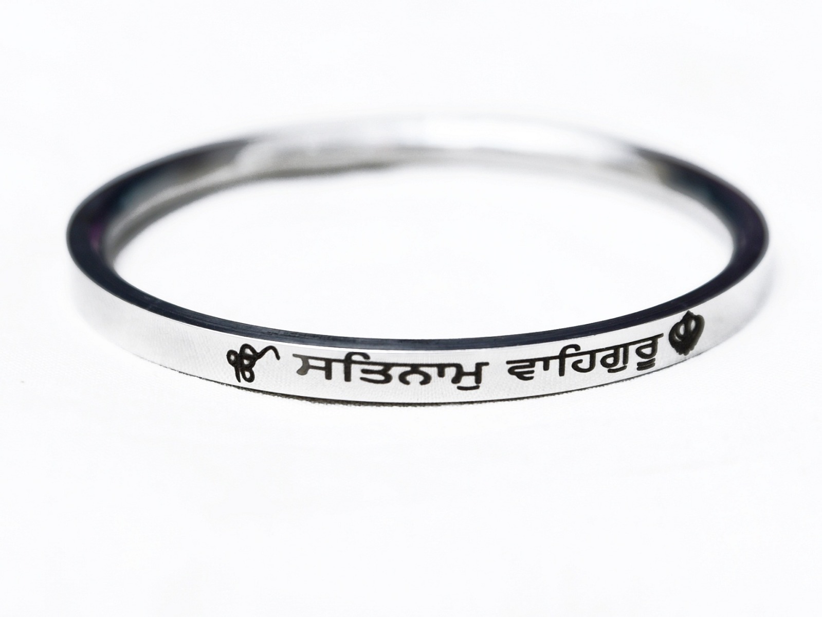  Punjabi Style Kada Amritsar Sikh Stainless Steel Silver Bracelet  for Mens: Clothing, Shoes & Jewelry
